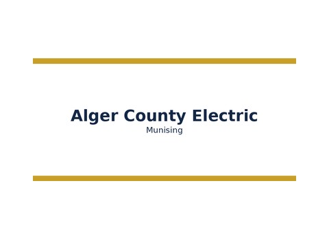 Alger County Electric — Munising
