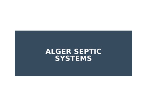Alger Septic Systems — Munising