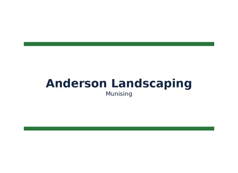 Anderson Landscaping — Munising