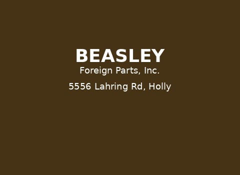Beasley Foreign Parts — Holly Township