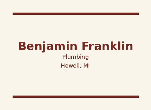 Benjamin Franklin Plumbing — Howell