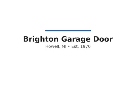 Brighton Garage Door — Howell