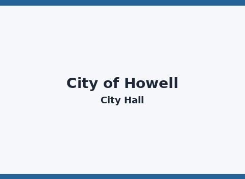 City of Howell — City Hall