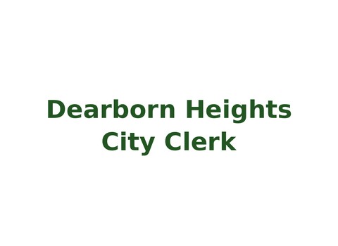 Dearborn Heights City Clerk