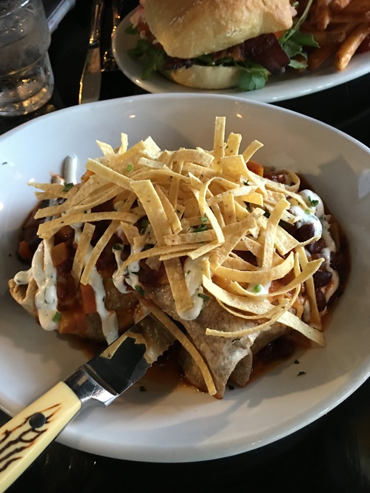 A plated entree at Diamond Jim Brady's Bistro in Novi