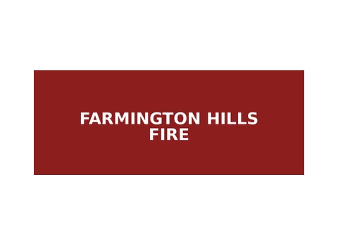 Farmington Hills Fire Department