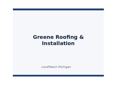 Greene Roofing & Installation — Birmingham