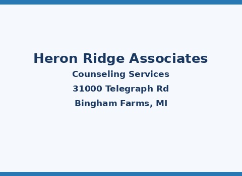 Heron Ridge Associates — Bingham Farms