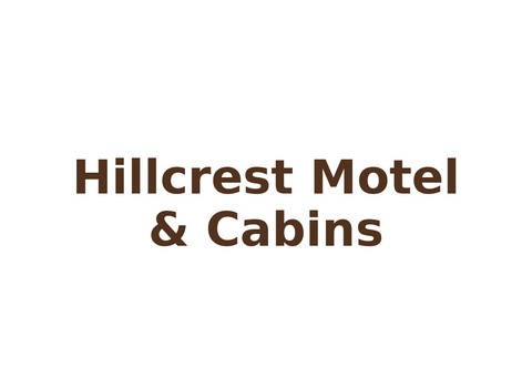 Hillcrest Motel & Cabins — Munising