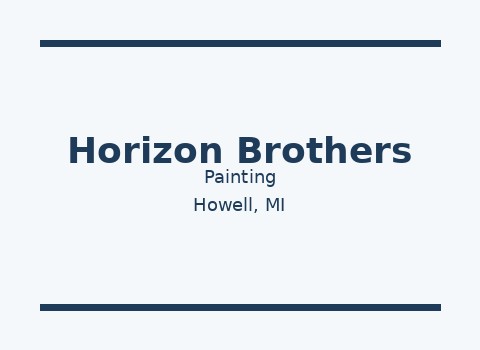 Horizon Brothers Painting — Howell