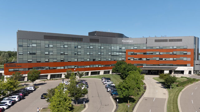 Henry Ford Providence Novi Hospital exterior at 47601 Grand River Avenue