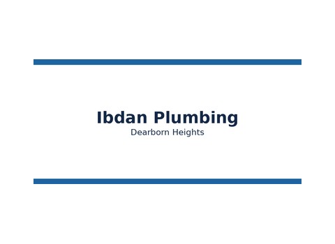 Ibdan Plumbing — Dearborn Heights