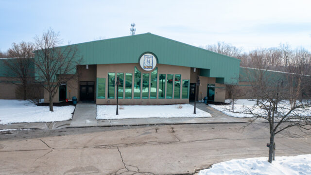 Novi Ice Arena exterior on Nick Lidstrom Drive