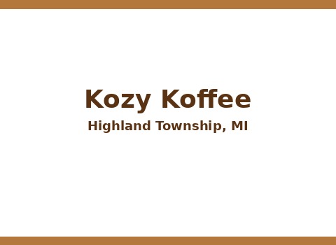Kozy Koffee — Highland Township