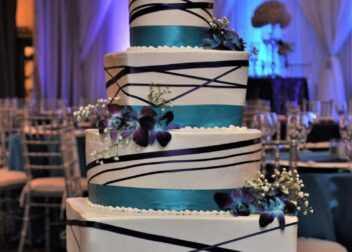 Custom wedding cake by Lakes Cakes