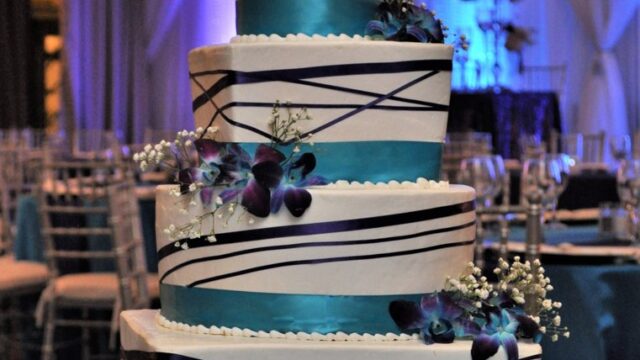 Custom wedding cake by Lakes Cakes