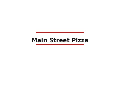 Main Street Pizza — Munising