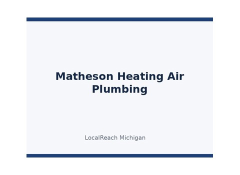 Matheson Heating Air Plumbing — Commerce Township