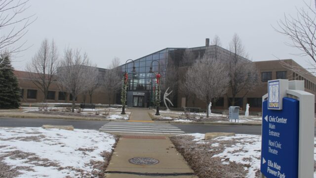 Novi Civic Center on Ten Mile Road in Novi, Michigan