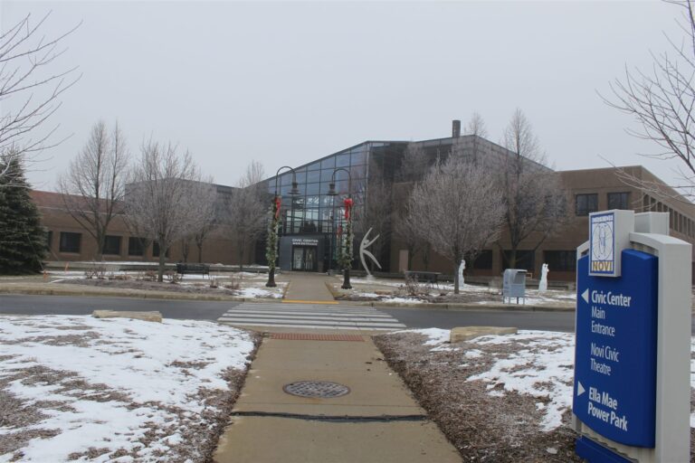 Novi Civic Center on Ten Mile Road in Novi, Michigan