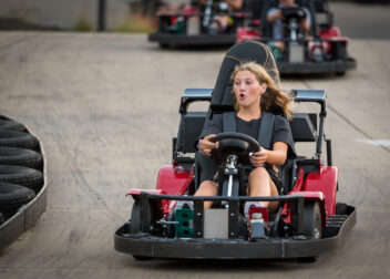 Go-kart racing at Paradise Park in Novi