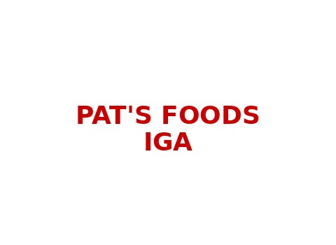 Pat's Foods IGA — Munising