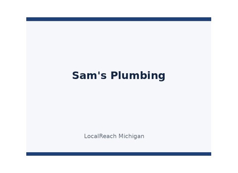 Sam's Plumbing — Commerce Township