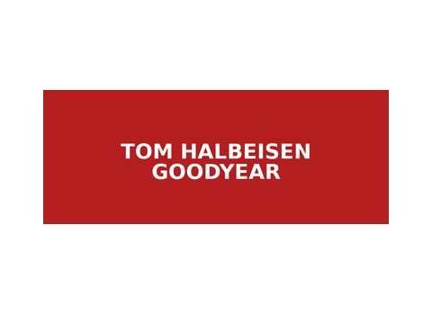 Tom Halbeisen Goodyear — Birmingham
